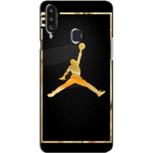 Силиконовый Чехол Nike Air Jordan на Самсунг А20с (2017) (Джордан 23)