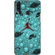 Силиконовый Чехол Nike Air Jordan на Самсунг А20с (2017) (Джордан Найк)