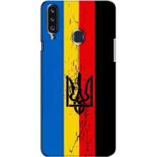 Украинские Чехлы для Samsung Galaxy A20s (A207) с картинкой УПА (AlphaPrint) (Прапор УПА)