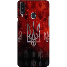 Украинские Чехлы для Samsung Galaxy A20s (A207) с картинкой УПА (AlphaPrint) (ГЕРБ УПА)