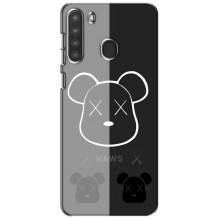 Чехлы для Samsung Galaxy A21 (A215) - Bearbrick Louis Vuitton (PREMIUMPrint) (БеарБрик глаза)