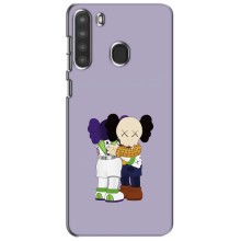 Чехлы для Samsung Galaxy A21 (A215) - Bearbrick Louis Vuitton (PREMIUMPrint) (Дружба Беарбрик)