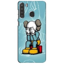 Чехлы для Samsung Galaxy A21 (A215) - Bearbrick Louis Vuitton (PREMIUMPrint) (Плач Bearbrick)