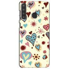 Чехлы для любимой на Самсунг Галаксі А21 (А215) (VPrint) (Сердечки)