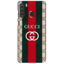 Чохли  GUCCI для Самсунг Галаксі А21 (А215) (AlphaPrint) (Gucci дизайн)