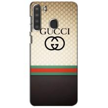 Чохли  GUCCI для Самсунг Галаксі А21 (А215) (AlphaPrint) (GUCCI стиль)