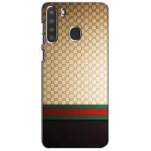 Чохли  GUCCI для Самсунг Галаксі А21 (А215) (AlphaPrint) (Гуччі Фон)