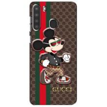 Чохли  GUCCI для Самсунг Галаксі А21 (А215) (AlphaPrint) (Маус Гуччі)