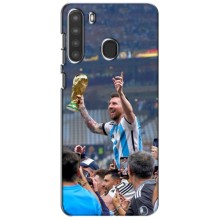 Чехлы Лео Месси Аргентина для Samsung Galaxy A21 (A215) (Месси король)