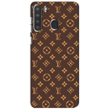 Чохли Луі Вітон для Samsung Galaxy A21 (A215) (AlphaPrint - LOUIS VUITTON) (фон LOUIS VUITTON)