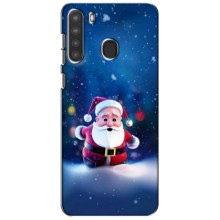 Чехлы на Новый Год Samsung Galaxy A21 (A215) – Маленький Дед Мороз