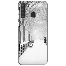 Чехлы на Новый Год Samsung Galaxy A21 (A215) – Снегом замело