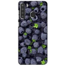 Чохли з фруктами для Samsung Galaxy A21 (A215) (VPrint) (Ожина)