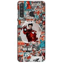 Чехлы с героями Марвел Samsung Galaxy A21 (A215) (VPrint)