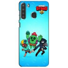 Чехлы Brawl Stars для Samsung Galaxy A21 (A215) (AlphaPrint)