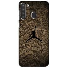 Чохли для Samsung Galaxy A21 (A215) - з картинкою JORDAN (AlphaPrint) (Logo Jordan)