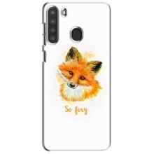 Чохли з картинкою Лисичка для Samsung Galaxy A21 (A215) (VPrint) (Дівчинка Лиса)