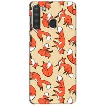 Чохли з картинкою Лисичка для Samsung Galaxy A21 (A215) (VPrint) (Лисички)