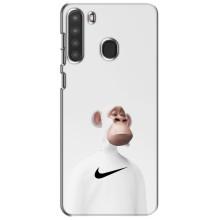 Чохли з Мавпами NFT для Samsung Galaxy A21 (A215) (AlphaPrint) (мавпа NFT Nike)