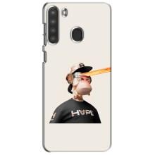 Чохли з Мавпами NFT для Samsung Galaxy A21 (A215) (AlphaPrint) (мавпа NFT в окулярах)