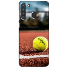 Чехлы с принтом Спортивная тематика для Samsung Galaxy A21 (A215) (Теннисный корт)