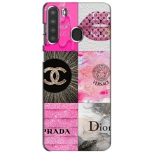Чехол (Dior, Prada, YSL, Chanel) для Samsung Galaxy A21 (A215) (Модница)