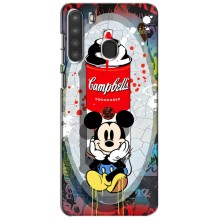 Чехол Disney Mouse Samsung Galaxy A21 (A215) (PREMIUMPrint) (Американский Маус)