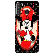 Чехол Disney Mouse Samsung Galaxy A21 (A215) (PREMIUMPrint) (Минни Маус ЛВ)