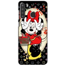 Чехол Disney Mouse Samsung Galaxy A21 (A215) (PREMIUMPrint) (Минни peace)