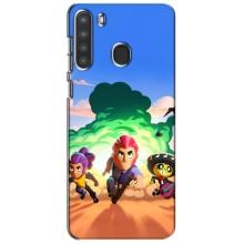 Чехол для Samsung Galaxy A21 (A215) Бравл Старс (VPrint)