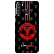 Чохол Манчестер Юнайтед для Самсунг Галаксі А21 (А215) (AlphaPrint) (лого МЮ)