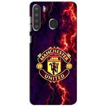 Чохол Манчестер Юнайтед для Самсунг Галаксі А21 (А215) (AlphaPrint) (вогняний Манчестер)