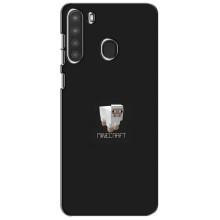 Чохол Майнкрафт на Samsung Galaxy A21 (A215) (AlphaPrint) Minecraft (Овечка Майнкрафт)