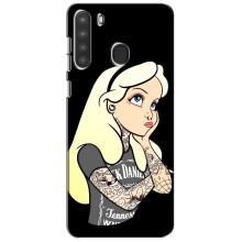 Чохол з друком для Samsung Galaxy A21 (A215) - (Мода) (AlphaPrint) (Дівчина в тату)