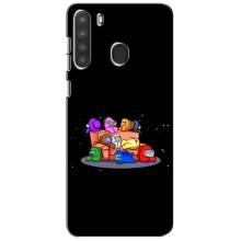 Чохли Амонг Ас для Samsung Galaxy A21 (A215) (AlphaPrint) (Амонг-ас)