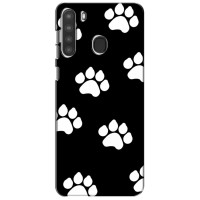 Бампер для Samsung Galaxy A21 (A215) с картинкой "Песики" – Следы собак