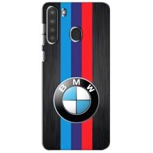 Чохол для Самсунг Галаксі А21 (А215) - з принтом БМВ (AlphaPrint) (Лого BMW)