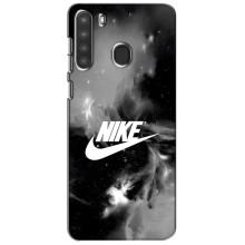 Чохол для Samsung Galaxy A21 (A215) - з принтом Найк (AlphaPrint) (Лого Найк)