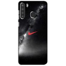 Чохол для Samsung Galaxy A21 (A215) - з принтом Найк (AlphaPrint) (Найк червоний)