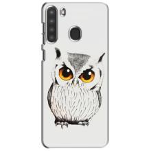 Чохол з пташками на Samsung Galaxy A21 (A215) (VPrint) (Мила Сова)