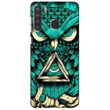 Чохол з пташками на Samsung Galaxy A21 (A215) (VPrint) (Сова з оком)