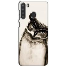 Чохол з пташками на Samsung Galaxy A21 (A215) (VPrint) (Сова)