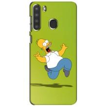 Чjхол з Сімпсонами для Samsung Galaxy A21 (A215) (VPrint) (Гомер Сімпсон)
