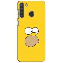 Чjхол з Сімпсонами для Samsung Galaxy A21 (A215) (VPrint) (Гомер)