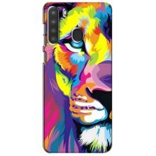 Чохол з картинкою ЛЕВ для Samsung Galaxy A21 (A215) (VPrint) (Яскравий Лев)