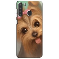 Чехол (ТПУ) Милые собачки для Samsung Galaxy A21 (A215) (Йоршенский терьер)
