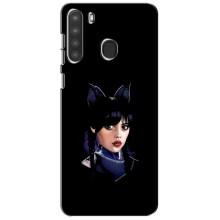 Чохли Венсдей на Samsung Galaxy A21 (A215) Уенсдей (AlphaPrint) (серйозна Венздей)