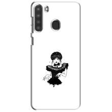 Чохли Венсдей на Samsung Galaxy A21 (A215) Уенсдей (AlphaPrint) (танець Венздей)