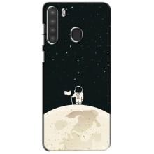 Космічні Чохли для Самсунг Галаксі А21 (А215) (VPrint) (На місяці)