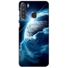 Космічні Чохли для Самсунг Галаксі А21 (А215) (VPrint) (Земля з космоса)